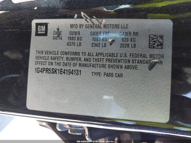 Buick Verano Convenience Group 2014 1G4PR5SK1E4194131 Image 9
