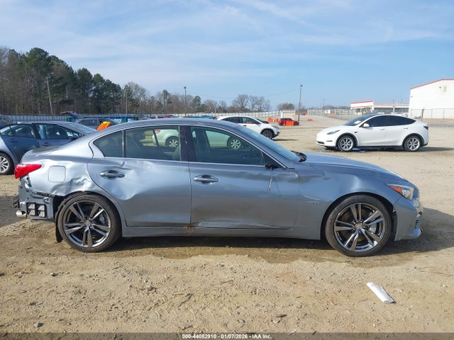 2015 Infiniti Q50 Hybrid Premium/sport მანქანა იყიდება აუქციონზე, vin: JN1AV7AR9FM850824, აუქციონის ნომერი: 44082910
