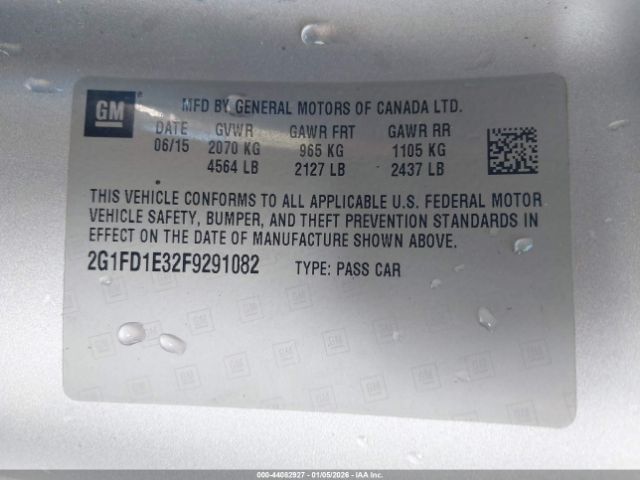 2015 CHEVROLET CAMARO 2G1FD1E32F9291082 Photo 8