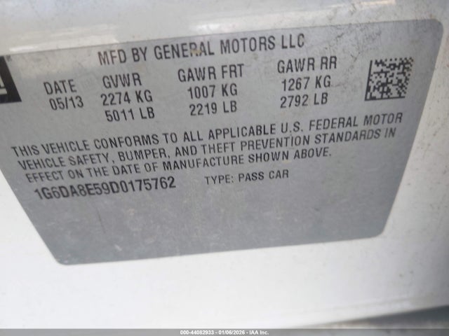 2013 CADILLAC CTS 1G6DA8E59D0175762 Photo 8