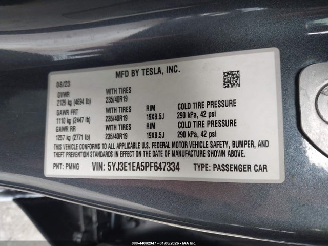 2023 TESLA MODEL 3 5YJ3E1EA5PF647334 Photo 8
