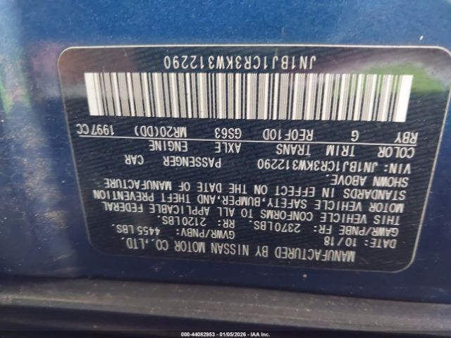 2019 NISSAN ROGUE SPORT JN1BJ1CR3KW312290 Photo 8