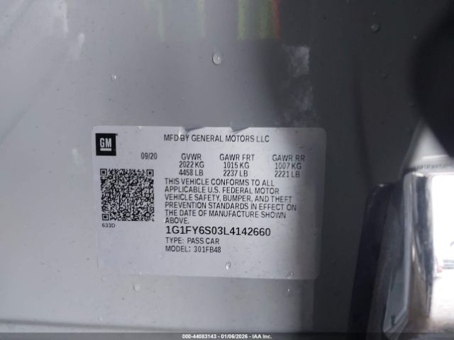 2020 CHEVROLET BOLT EV 1G1FY6S03L4142660 Photo 8