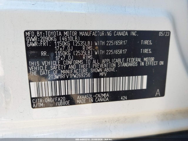Toyota Rav4 Xle 2023 2T3W1RFV1PW269256 Image 9