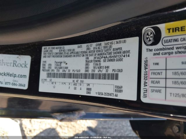 2017 FORD FIESTA 3FADP4AJ5HM137414 Photo 8