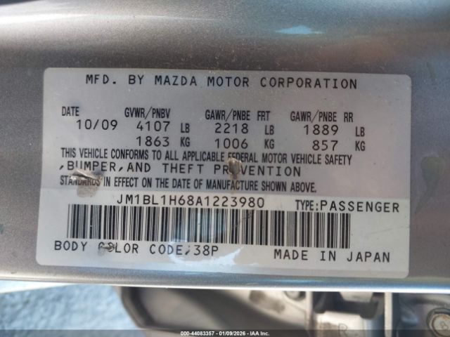 2010 MAZDA MAZDA3 JM1BL1H68A1223980 Photo 8