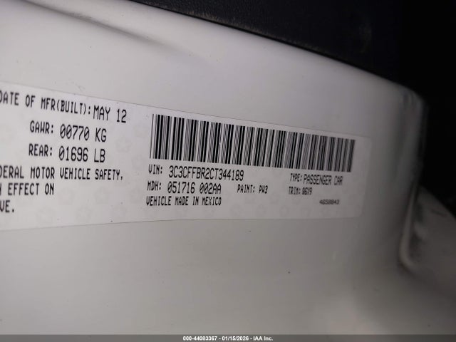 2012 FIAT 500 3C3CFFBR2CT344189 Photo 8