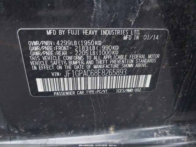 Subaru Impreza 2.0i Premium 2014 JF1GPAC68E8265893 Image 9