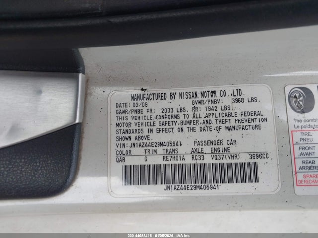 2009 NISSAN 370Z JN1AZ44E29M405941 Photo 8