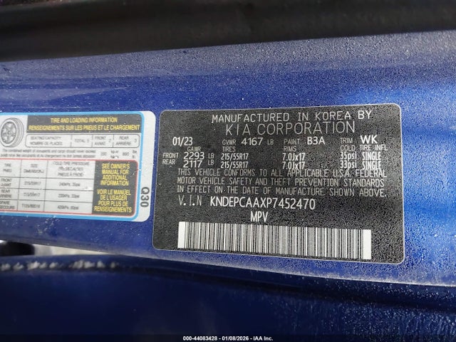 KNDEPCAAXP7452470 KIA Seltos Lx
