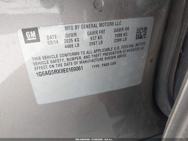 2014 CADILLAC ATS 1G6AG5RX8E0169061 Photo 8