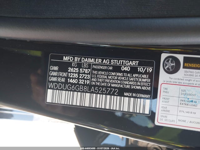 2020 MERCEDES-BENZ S 450 WDDUG6GB8LA525772 Photo 8