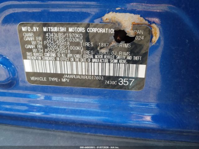 2024 MITSUBISHI OUTLANDER SPORT JA4ARUAUXRU017603 Photo 8