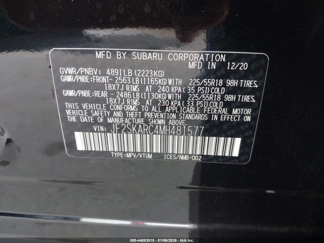 Subaru Forester Sport 2021 JF2SKARC4MH481577 Image 9
