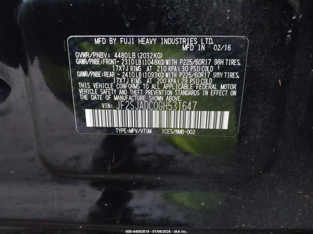 Subaru Forester 2.5i Premium 2016 JF2SJADC0GH531647 Image 9