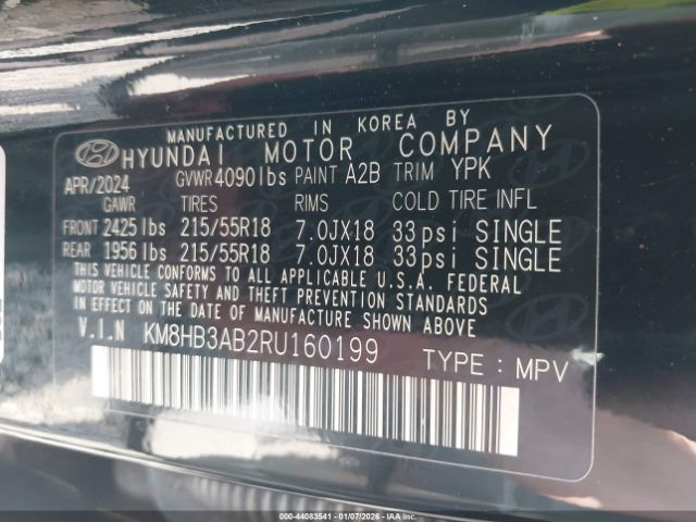 2024 HYUNDAI KONA KM8HB3AB2RU160199 Photo 8