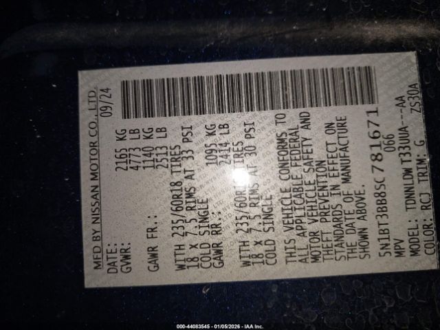 2025 NISSAN ROGUE 5N1BT3BB8SC781671 Photo 8