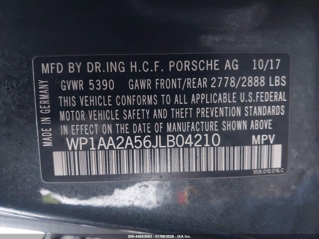 2018 PORSCHE MACAN WP1AA2A56JLB04210 Photo 8