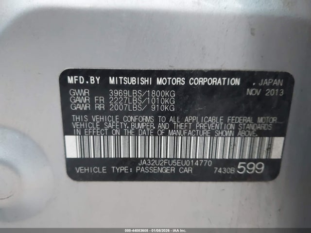 2014 MITSUBISHI LANCER JA32U2FU5EU014770 Photo 8