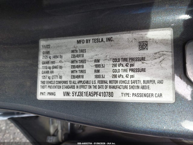 2023 TESLA MODEL 3 5YJ3E1EA5PF410780 Photo 8