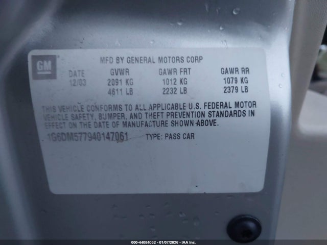 2004 CADILLAC CTS 1G6DM577940147061 Photo 8