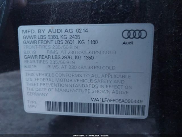 2014 AUDI Q5 WA1LFAFP0EA095449 Photo 8