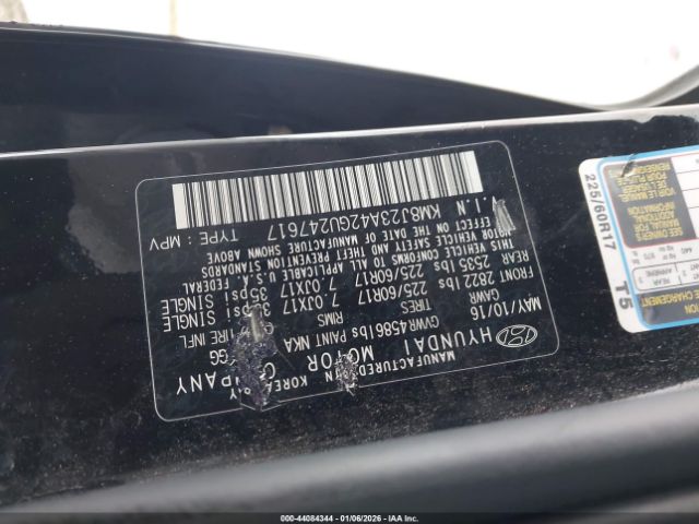 2016 HYUNDAI TUCSON KM8J23A42GU247617 Photo 8