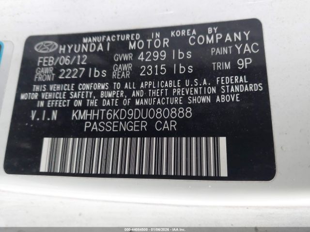 2013 HYUNDAI GENESIS KMHHT6KD9DU080888 Photo 8