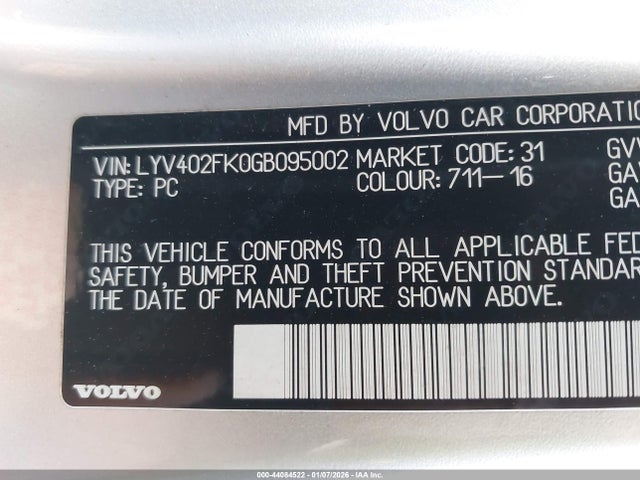 2016 VOLVO S60 INSCRIPTION LYV402FK0GB095002 Photo 8