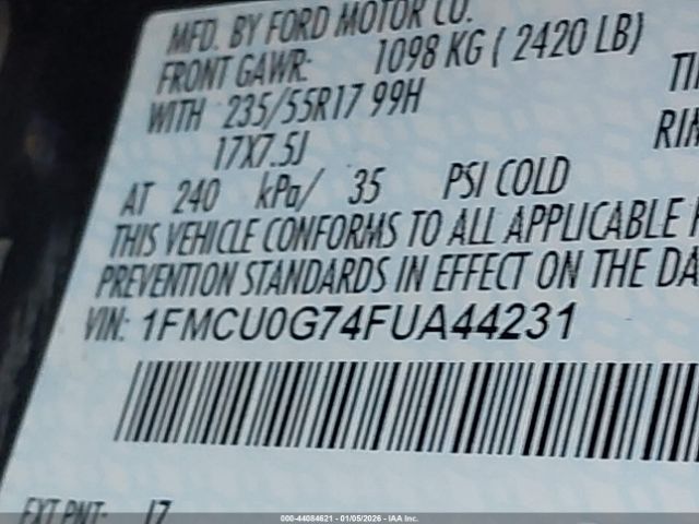 2015 FORD ESCAPE 1FMCU0G74FUA44231 Photo 8