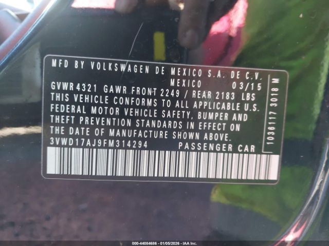 2015 VOLKSWAGEN JETTA 3VWD17AJ9FM314294 Photo 8