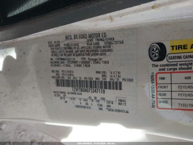 2007 FORD MUSTANG 1ZVFT80N075347110 Photo 8