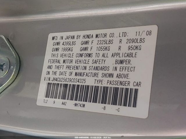 2009 ACURA TSX JH4CU25639C034325 Photo 8