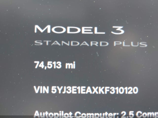 Tesla Model 3 Long Range/mid Range/standard Range/standard Range Plus 2019 5YJ3E1EAXKF310120 Image 15