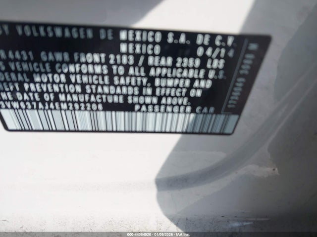 3VW637AJ4EM292206 Volkswagen Jetta Hybrid Sel Premium
