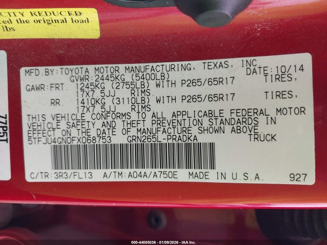 5TFJU4GN0FX068753 Toyota Tacoma Prerunner V6