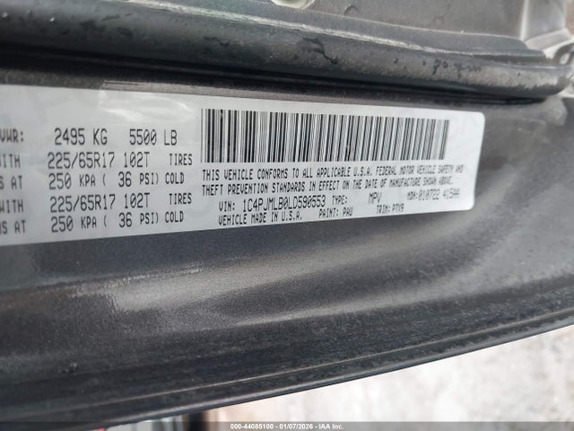 Продажа на аукционе авто 2020 Jeep Cherokee Latitude Plus 4x4, vin: 1C4PJMLB0LD590553, номер лота: 44085100