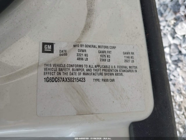 2005 CADILLAC STS 1G6DC67AX50215423 Photo 8