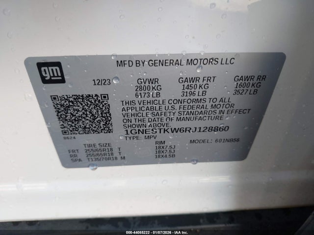1GNESTKW6RJ128860 Chevrolet Traverse Limited Fwd Ls