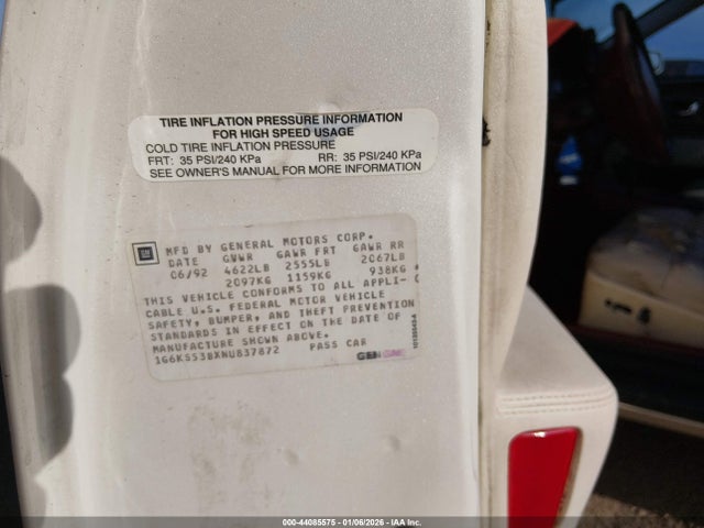 1992 CADILLAC SEVILLE 1G6KS53BXNU837872 Photo 8