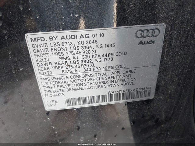 2010 AUDI Q7 WA1MYAFEXAD005164 Photo 8