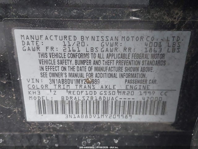 Nissan Sentra Sr Xtronic Cvt 2021 3N1AB8DV1MY209989 Image 9
