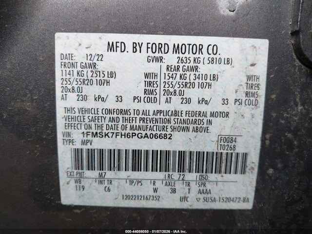 2023 FORD EXPLORER 1FMSK7FH6PGA06682 Photo 8