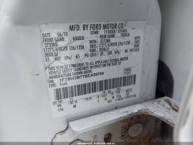 2011 FORD F-350 1FT8W3BT7BEA59756 Photo 8