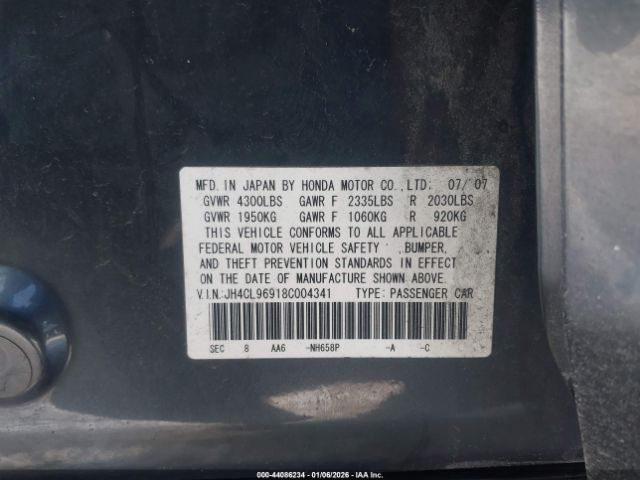 2008 ACURA TSX JH4CL96918C004341 Photo 8