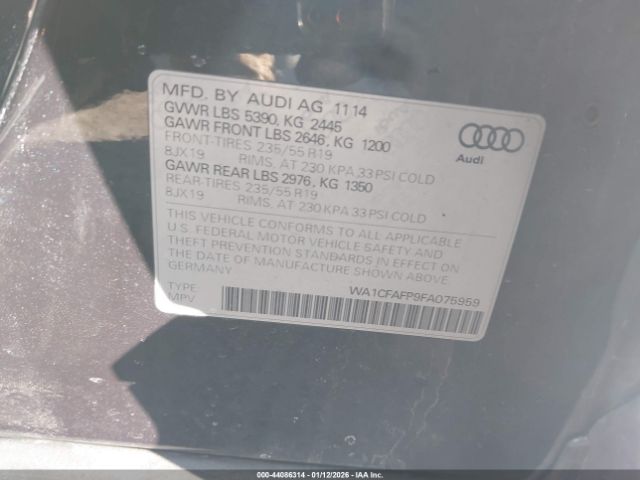 2015 AUDI Q5 WA1CFAFP9FA075959 Photo 8