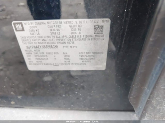 2011 CADILLAC SRX 3GYFNAEY3BS556938 Photo 8