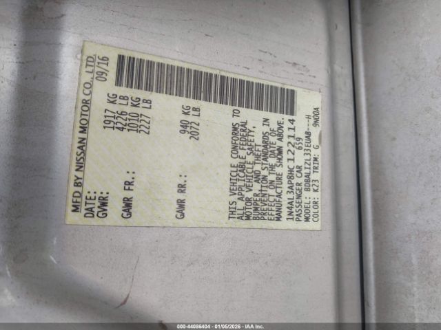 2017 NISSAN ALTIMA 1N4AL3AP8HC122114 Photo 8