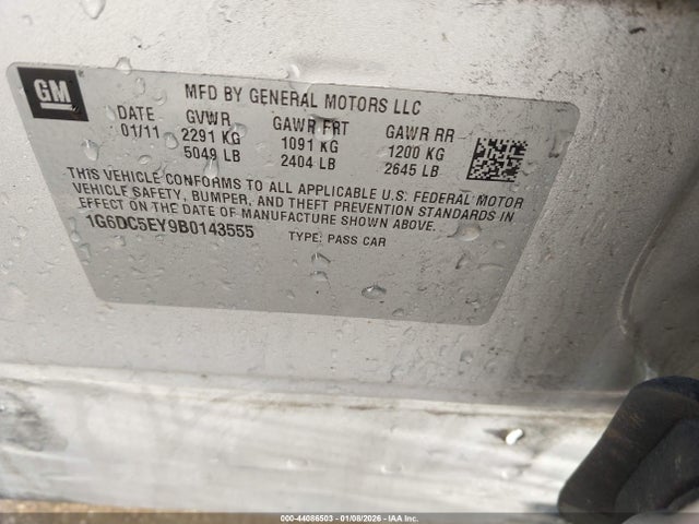 2011 CADILLAC CTS 1G6DC5EY9B0143555 Photo 8