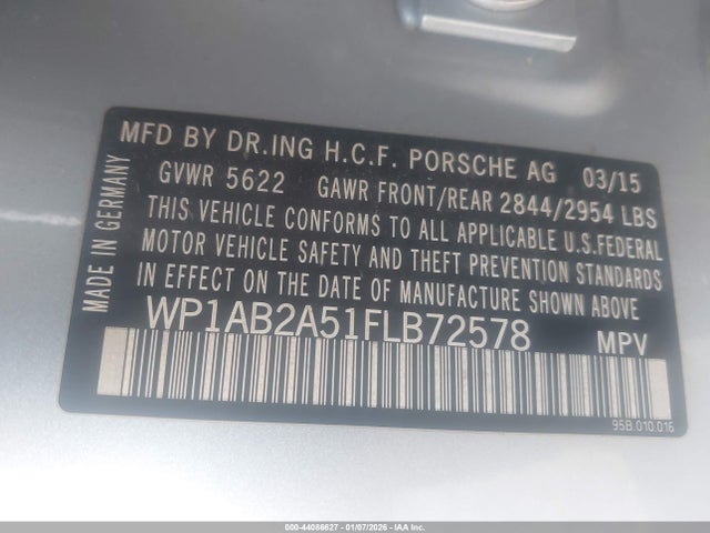 2015 PORSCHE MACAN WP1AB2A51FLB72578 Photo 8